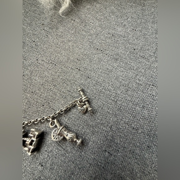 Brighton Silver Summer / Beach Themed Charm Bracelet 7.5" - Picture 4 of 9